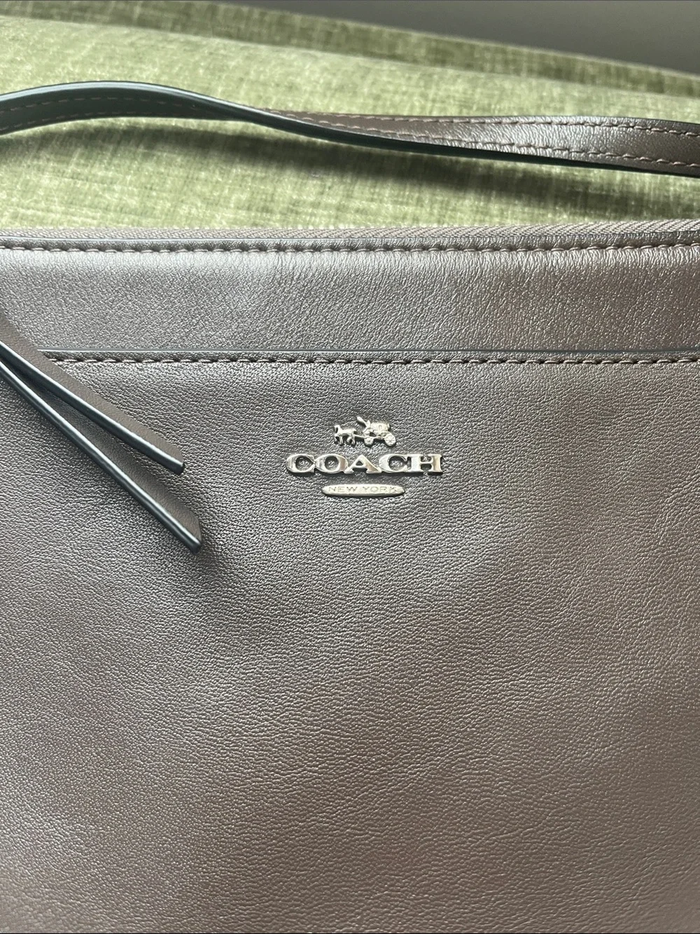 Coach Brown Leather Journal Crossbody - Dark Brown G1480-52638